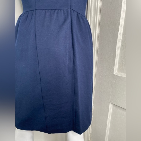 TRINA TURK NWT Pamila Keyhole Navy Blue Dress w Pockets - Picture 8 of 10